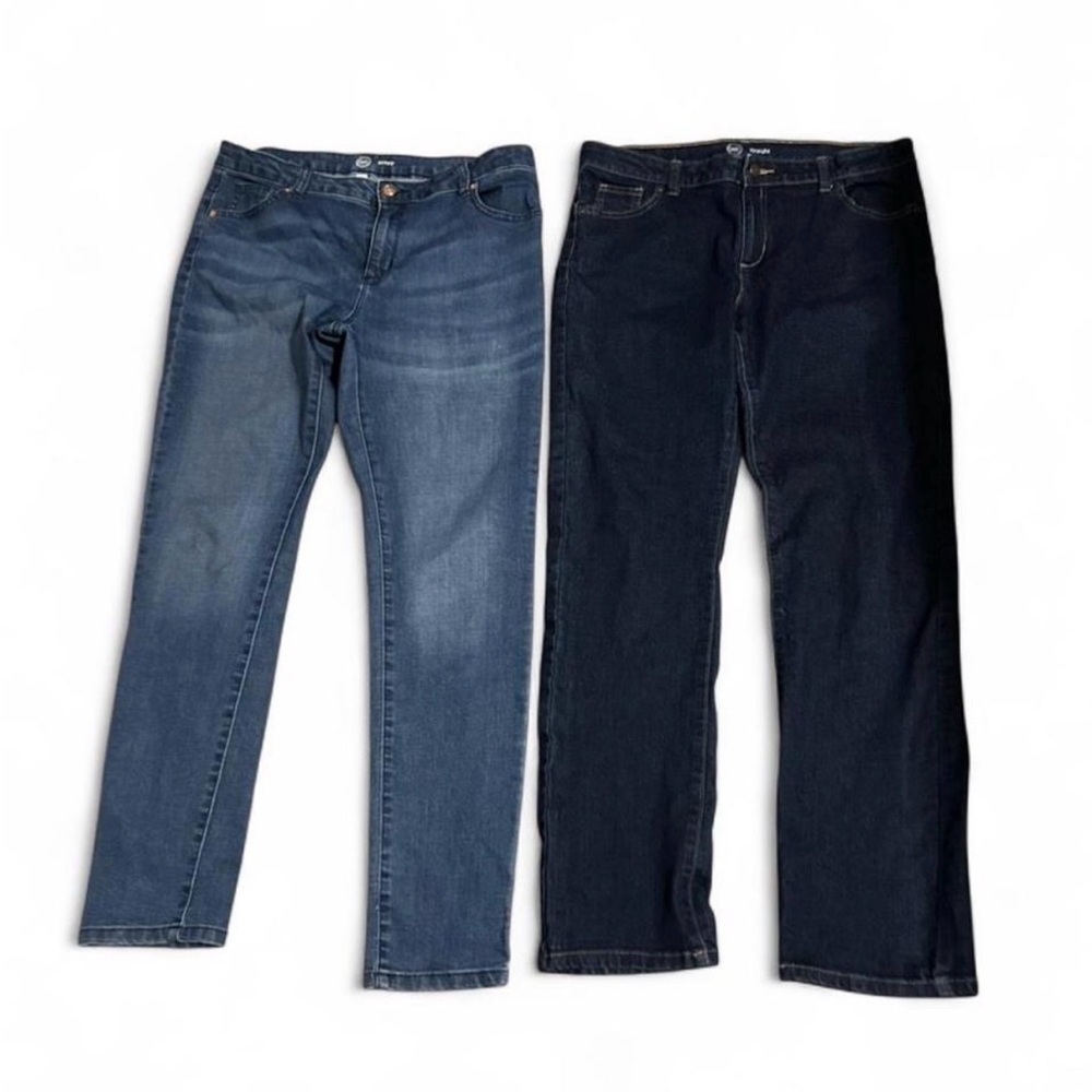 A set of two pairs of Wonder Nation Blue and Dark Blue Jeans Set